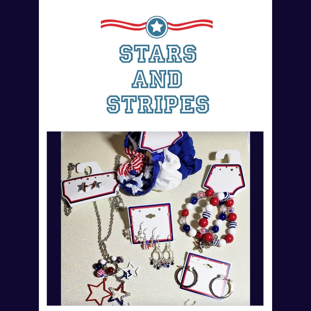 4th of July Holiday Jewelry, Necklaces & Earrings